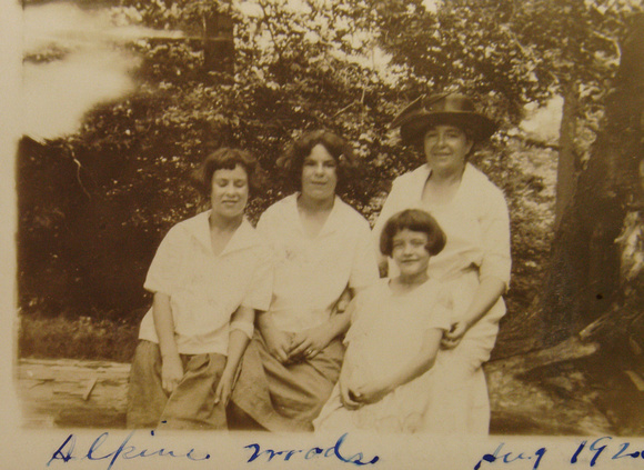 Ruth, Ethel Miller and Gertrude front center