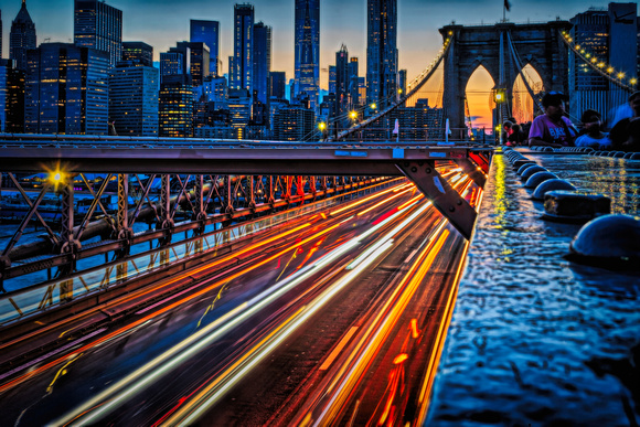Brooklyn Bridge Taillights