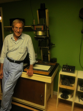 George Tice in his darkroom